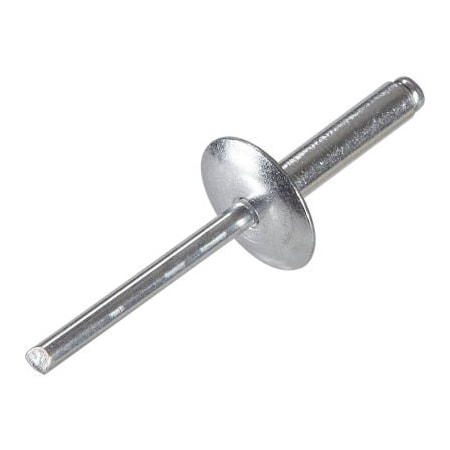 Titan Fasteners Pop Blind Rivet - 3/16 x 6-6 - Large Flange Head - Up to 3/8in Grip - Aluminum/Aluminum - Pkg of 250 NBBGAML66A